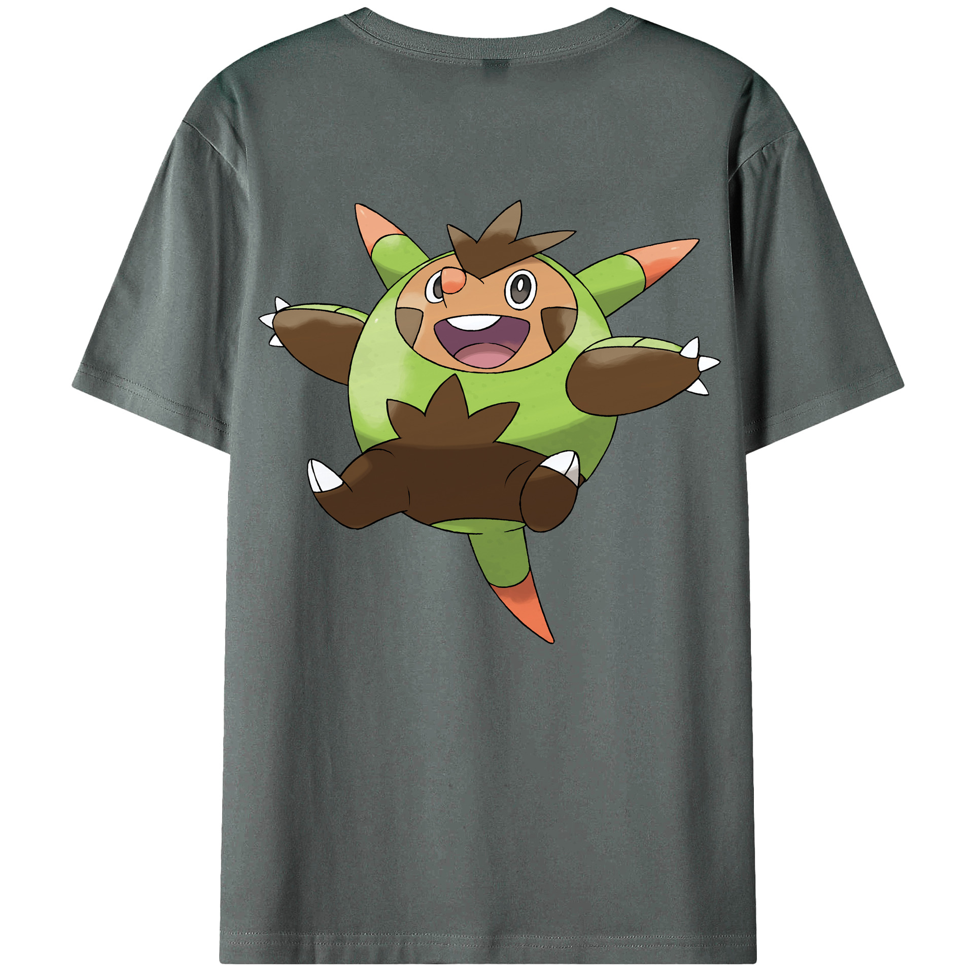 （画像用） ポケットモンスター Pokémon 綿100％ メンズ半袖Tシャツ（バックプリント） 通気性